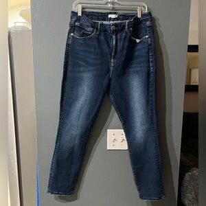 Good American Dark Blue Ankle Jeans